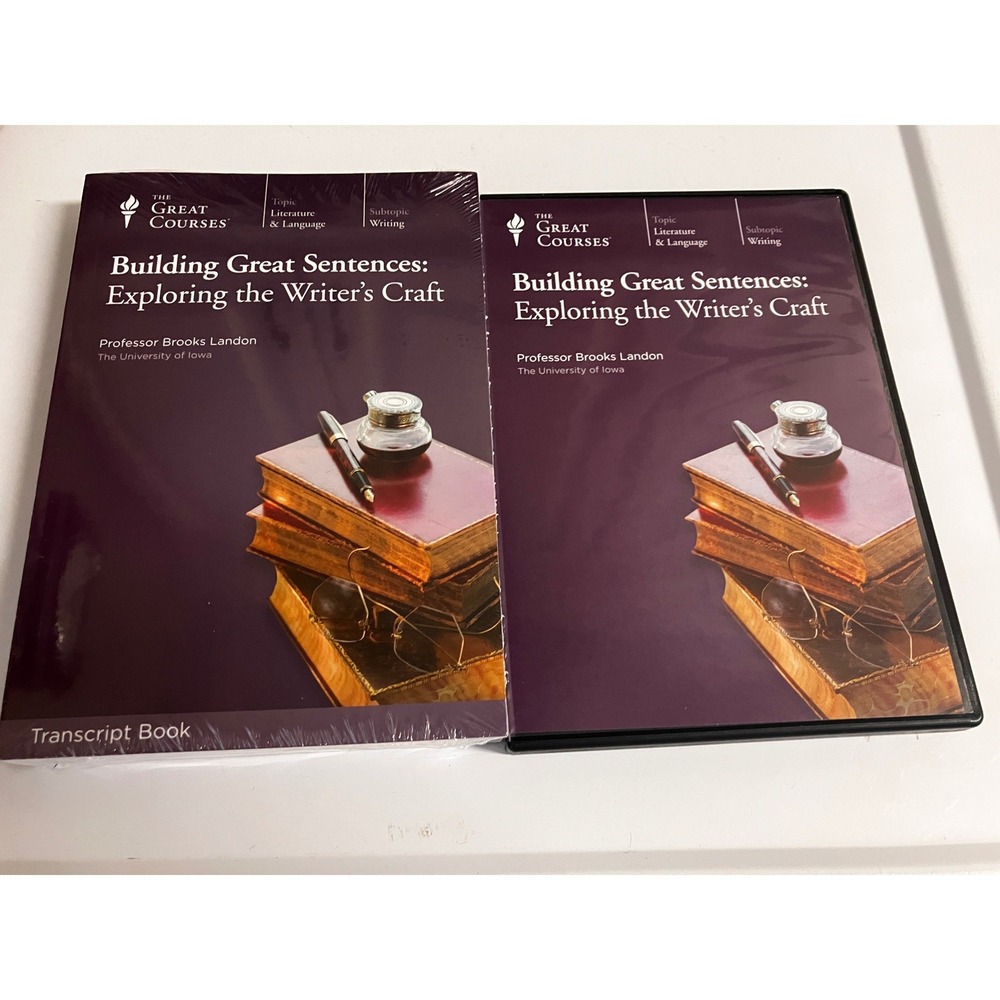 The Great Courses Building Great Sentences DVD Set & Sealed Transcript Book 2368